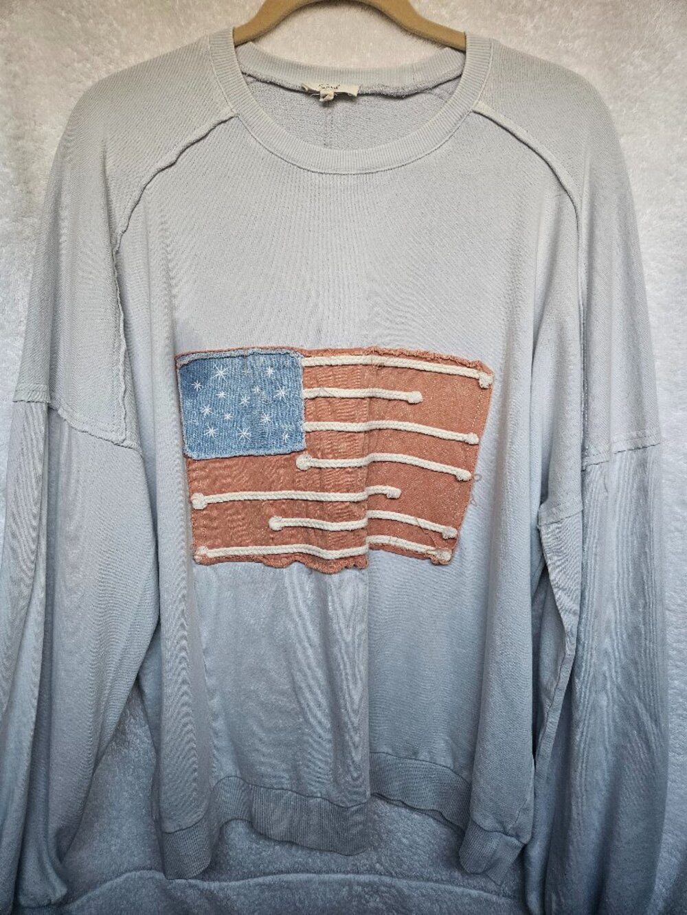 Easel stone washed blue sweatshirt medium (oversized, can fit large)